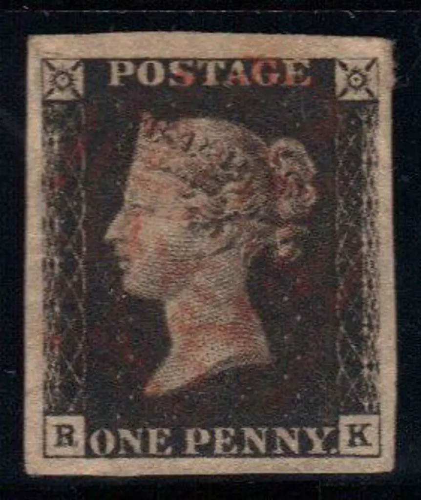 1840 1d black Plate 7. Fine used by a light ... Image 1++