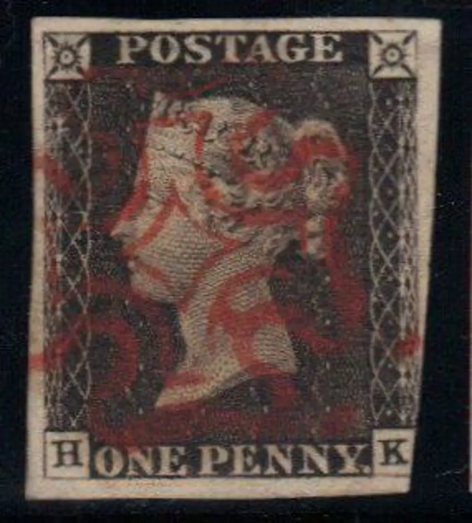 1840 1d black. Cancelled by a strong red Maltese ... Image 1++