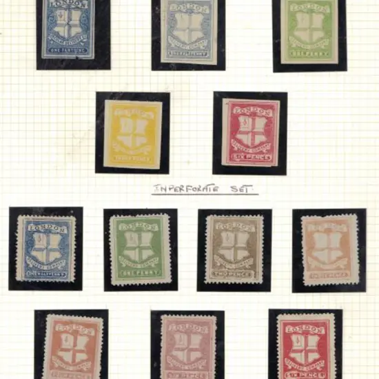 1860's Circular Delivery Co. (London) labels (5 ...