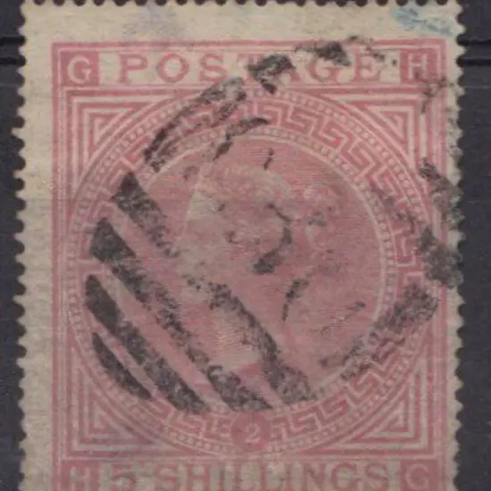 1867 5/- pale rose QV wmk Maltese Cross Pl. 2.Good ...