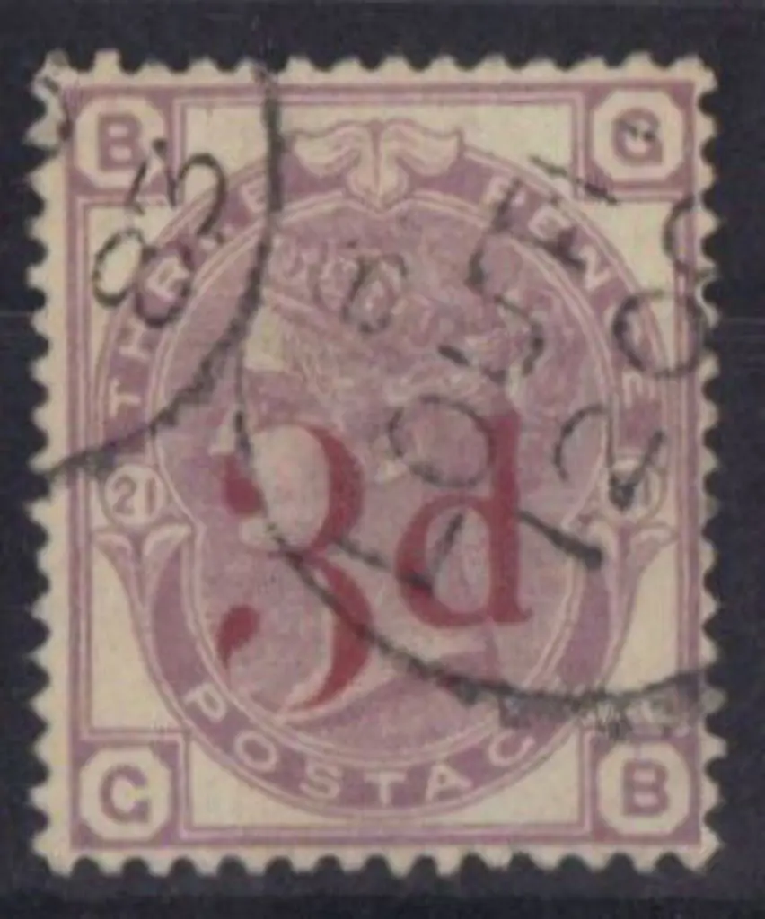 1883 3d on 3d lilac with LOUTH 12 OC 83 light cds ... Image 1++