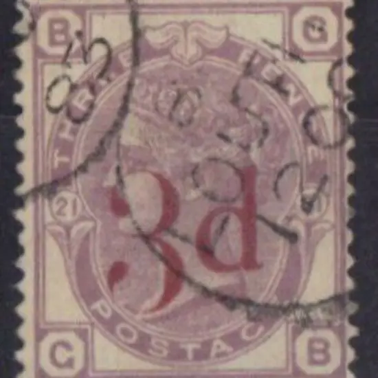 1883 3d on 3d lilac with LOUTH 12 OC 83 light cds ...