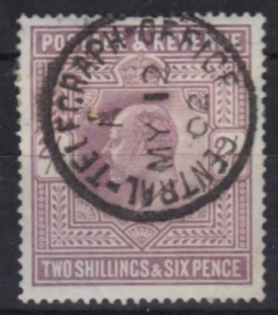 1902 2/6d lilac KEVII DLR superb used with full ... Image 1++