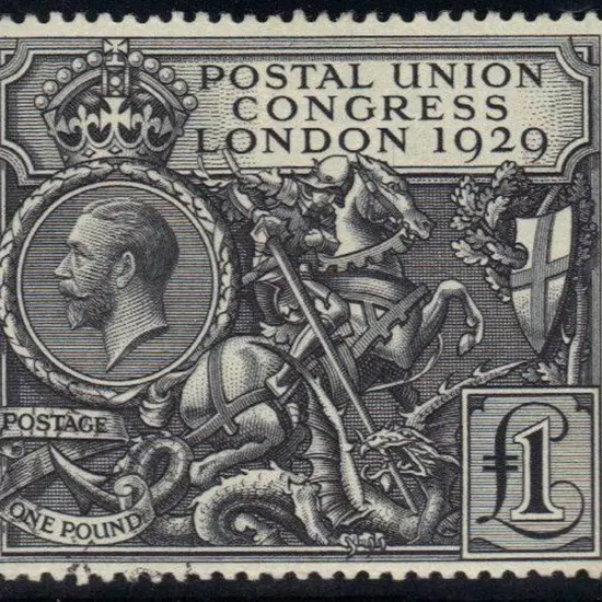1929 £1 PUC black. Fine used with neat corner ...