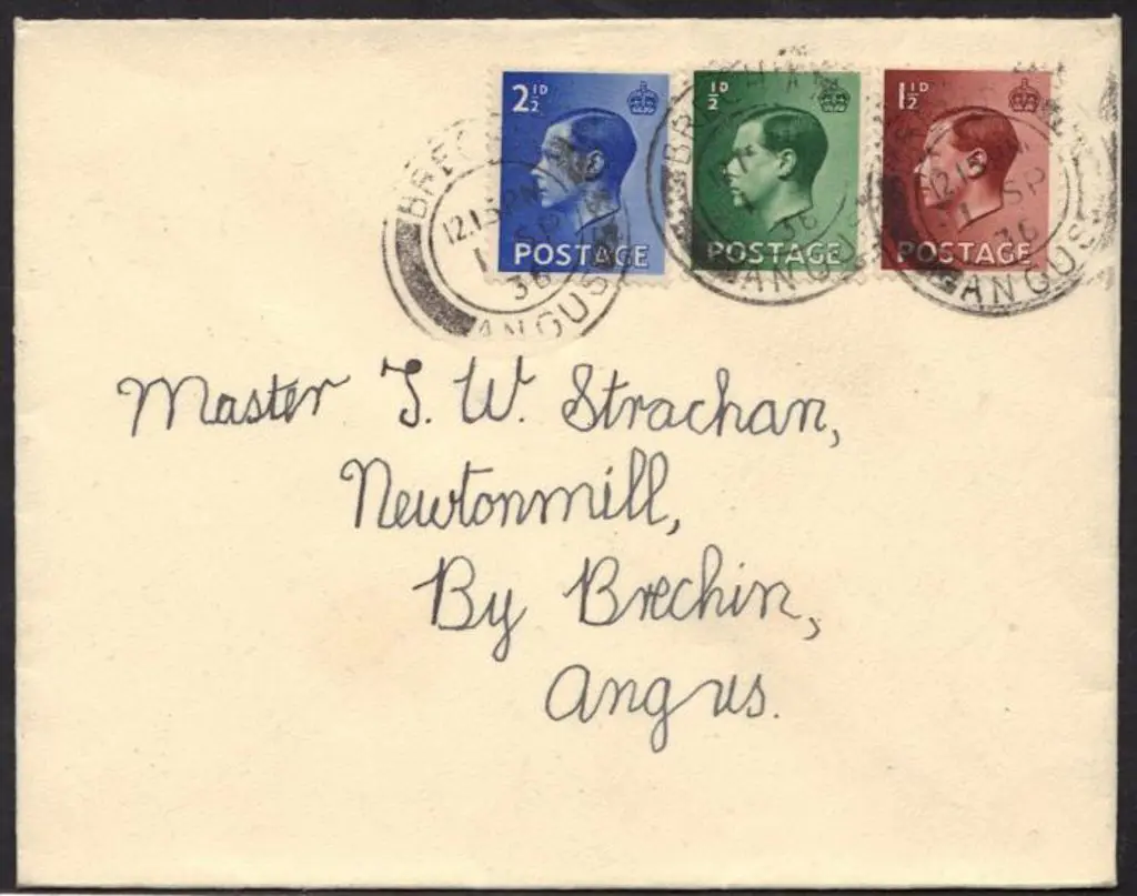 1936 (1st Sept) ½d, 1½d & 2½d King Edward VIII FDC ... Image 1++