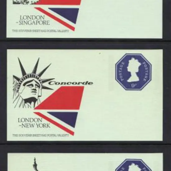 1970's 9d Great Britain Postage Paid labels for ...