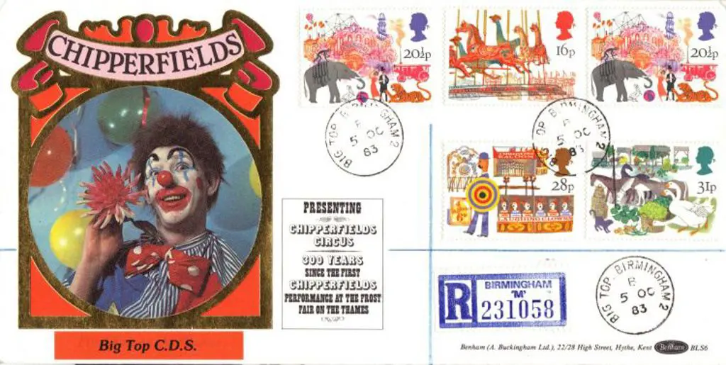 1983 (5th Oct) British Fairs Benham Silk FDC with ... Image 1++