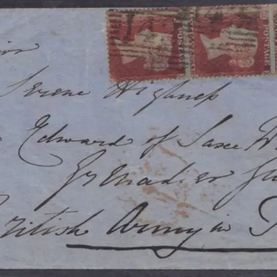 1855 stampless military letter from Crimea to ...