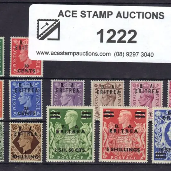 1950 Surcharges set of 13 to 10s on 10/-. MVLH/MLH ...