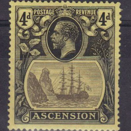 Ascension 1924 4d grey black & black/yellow. Fresh ...