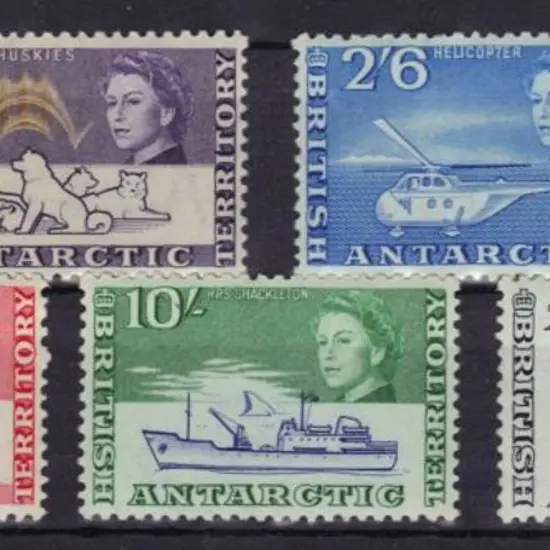 British Antarctic Territory 1963/69 2/-, 2/6d, ...