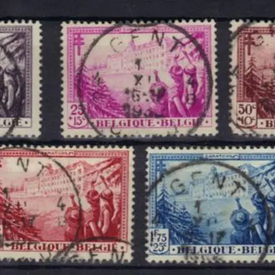 Belgium 1932 Anti-TB Fund set with matching ...