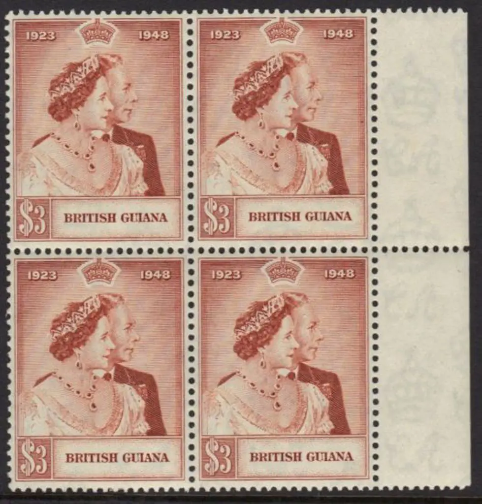 British Guiana 1948 Silver Wedding set of 2 to 5/- ... Image 1++