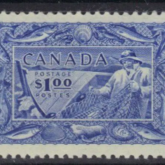 Canada Newfoundland 1951 $1 Fisherman MUH. SG 433 ...