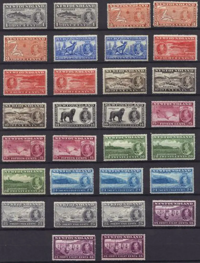 Canada Newfoundland 1937 Long Coronation set ... Image 1++