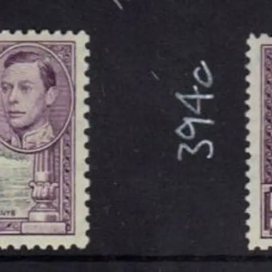 Ceylon 1938 50c black & mauve KGVI. Perf. 13 x 11½ ...