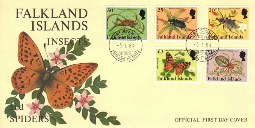 Falkland Islands 1984 Insects & Spiders set of 15 ... Image 1++