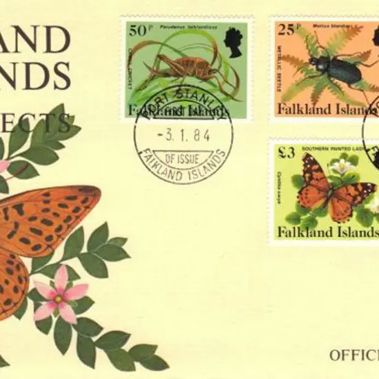 Falkland Islands 1984 Insects & Spiders set of 15 ...