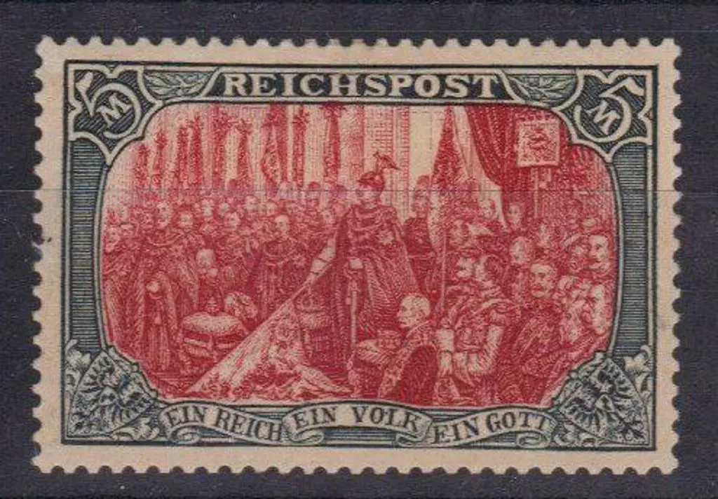Germany 1900 5mk Reichspost Type II. MLH, small ... Image 1++