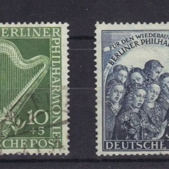 Germany - West Berlin 1950 Orchestra pair F/U. SG ...