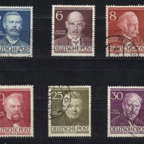 Germany - West Berlin 1952/53 Famous Berliners set ...