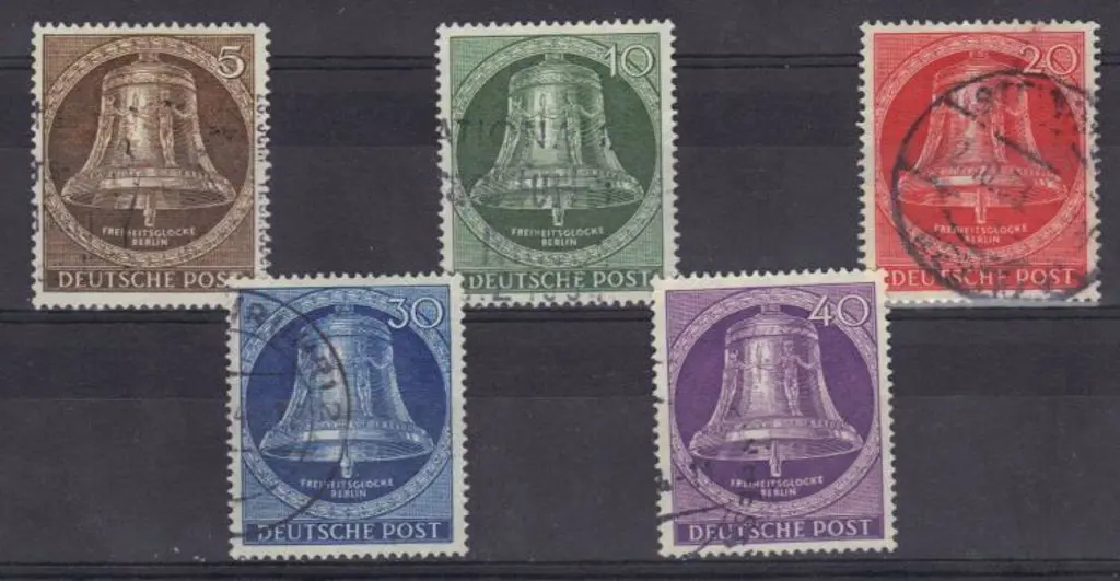 Germany - West Berlin 1953 Bells (clapper at ... Image 1++