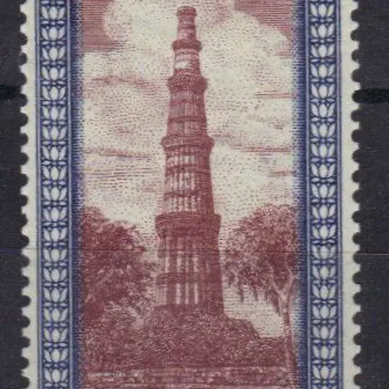 India 1949 10r purple-brown & deep blue. Fresh ...