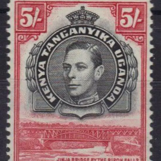 KUT 1944 5/- KGVI. Fresh MUH. SG 148b Cat. £45+
