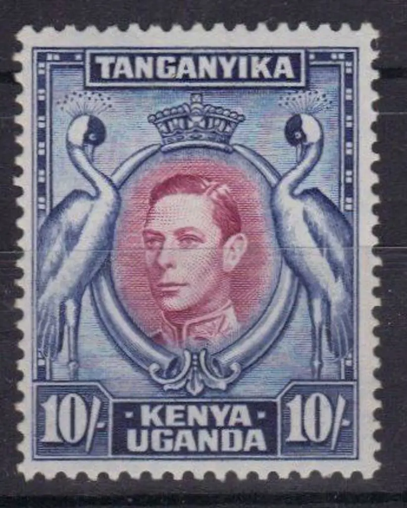 KUT 1944 10/- KGVI. Fine MUH SG 149b. Cat. £50+ Image 1++