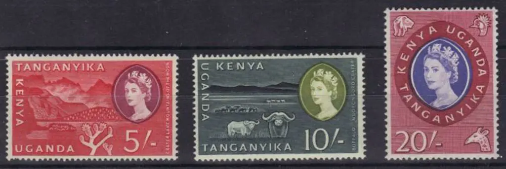 KUT 1960 5/-, 10/- & 20/- QEII high value defins. ... Image 1++