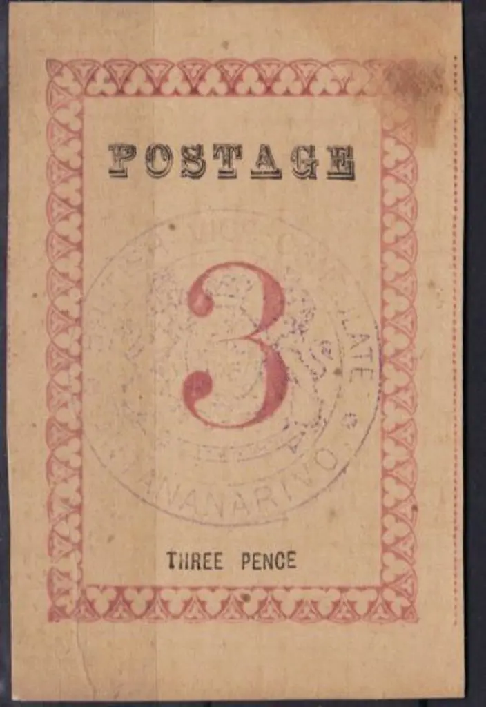Madagascar 1886 British Consular Mail 3d magenta ... Image 1++