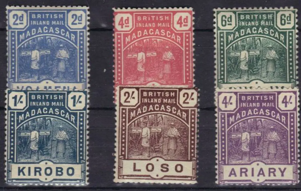 Madagascar 1895 British Inland Mail MUH. Faint ... Image 1++