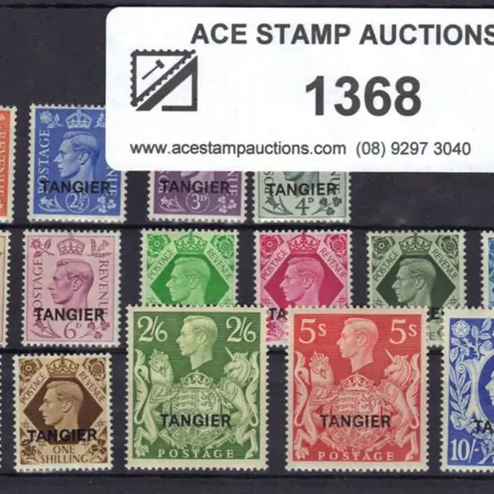 Morocco Agencies - Tangier 1949 KGVI ovpts set of ...
