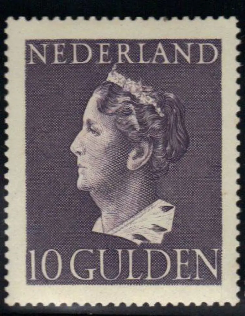Netherlands 1946 Queen Wilhelmina high values MLH ... Image 1++