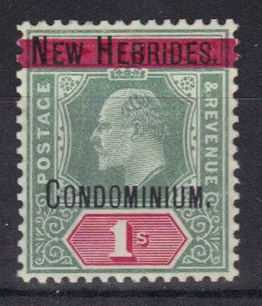 New Hebrides 1908 KEVII ovpt. SG 3 MLH Cat. £23 Image 1++