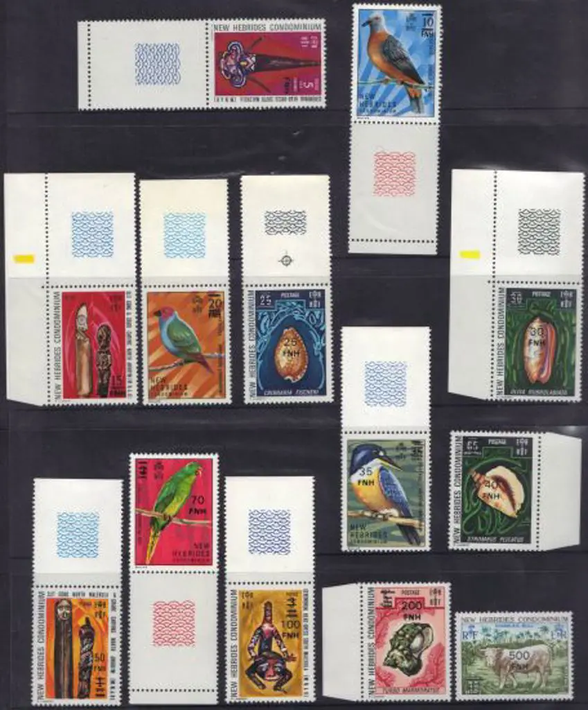 New Hebrides 1977 Currency Overprints set of 13 to ... Image 1++