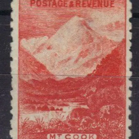 New Zealand 1902/7 5/- Mt Cook with sideways wmk. ...