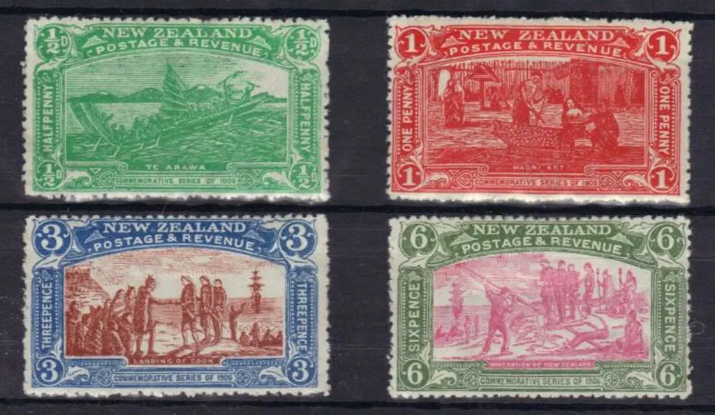 New Zealand 1906 Christchurch Exhibition set MLH. ... Image 1++