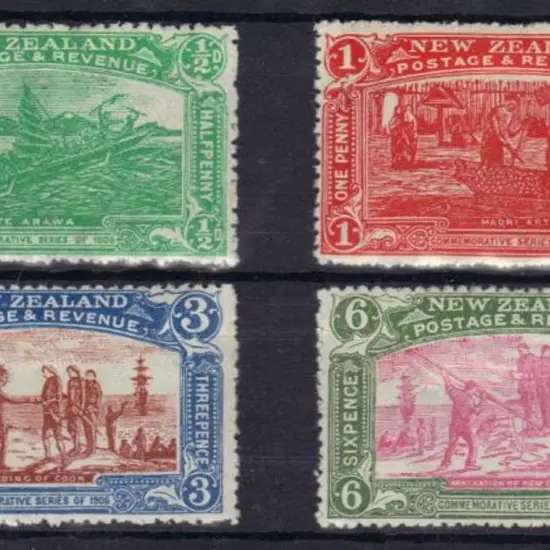 New Zealand 1906 Christchurch Exhibition set MLH. ...