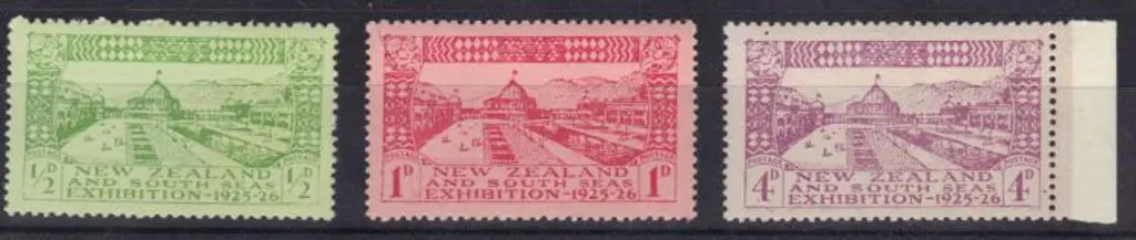 New Zealand 1925 Dunedin Exhibition set fresh MUH. ... Image 1++