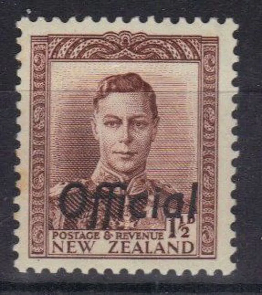 New Zealand 1938 1½d purple-brown KGVI ovpt ... Image 1++