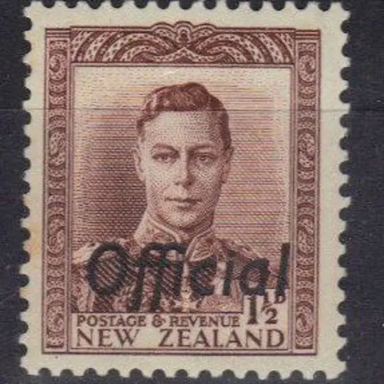 New Zealand 1938 1½d purple-brown KGVI ovpt ...