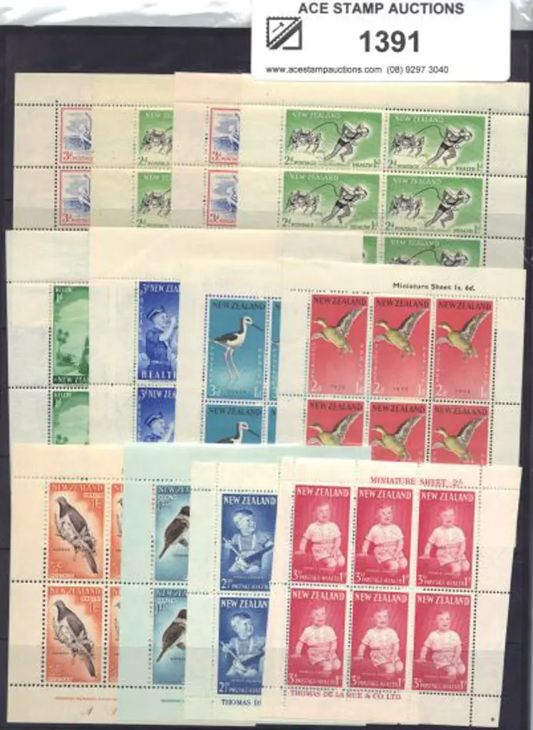 New Zealand 1957-1971 Health Miniature Sheets incl ... Image 1++
