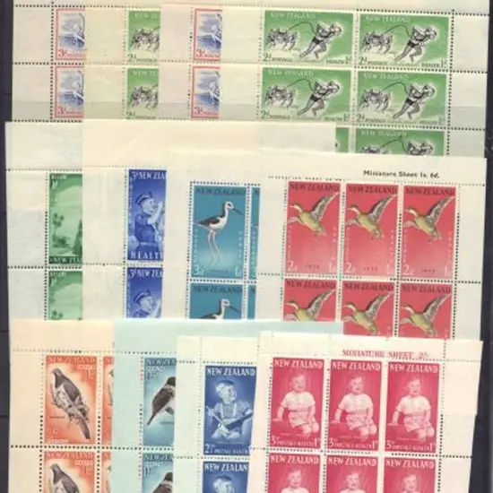 New Zealand 1957-1971 Health Miniature Sheets incl ...