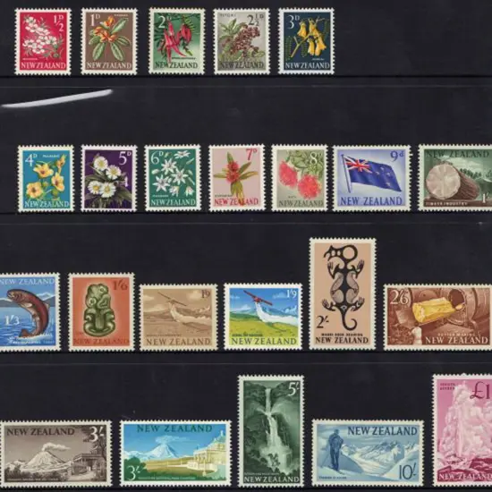 New Zealand 1960 Pictorials to £1. Fresh MUH incl ...