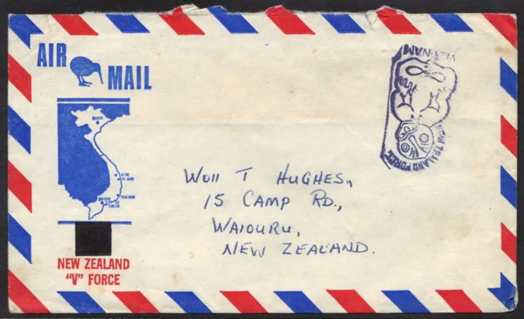 New Zealand 1966 3 envelopes from Vietnam Forces, ... Image 1++