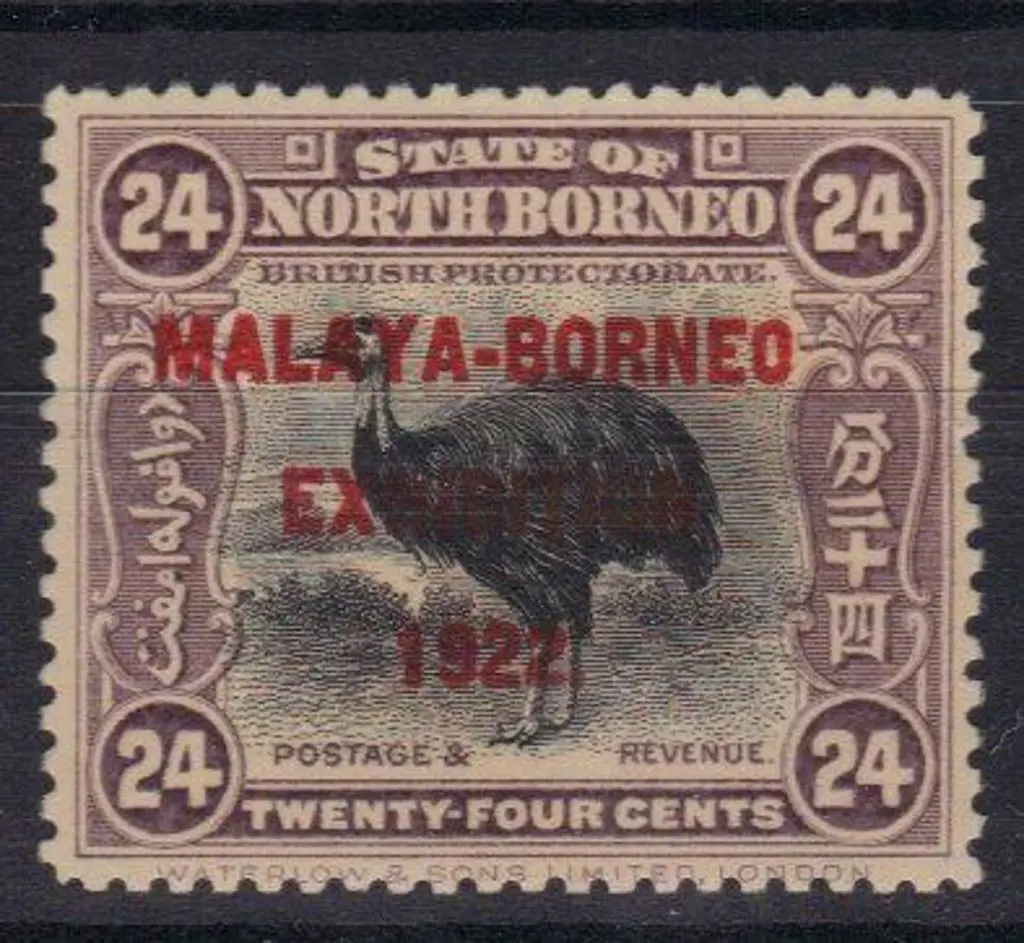 North Borneo 1922 24c lilac with Exhibition ovpt. ... Image 1++