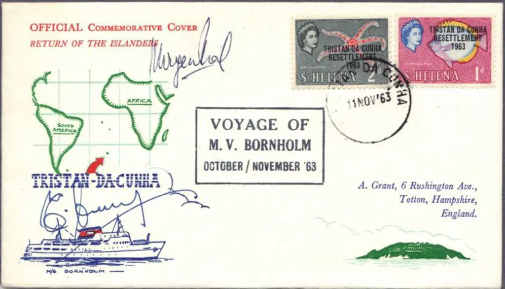 Tristan Da Cunha 1963 (11th Nov) Voyage of MV ... Image 1++
