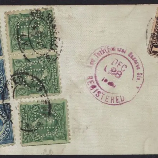 USA - Interbank Registered Parcel Tags 192? (28th ...