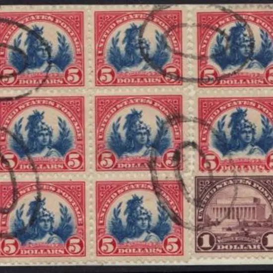 USA - Interbank Registered Parcel Tags 1936 (2nd ...